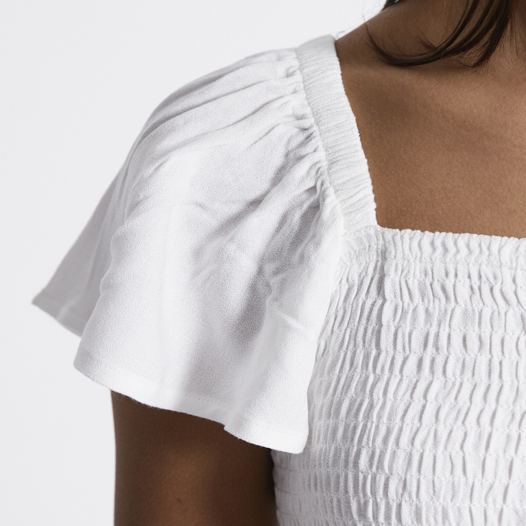 Smock frill dress "Anne" White